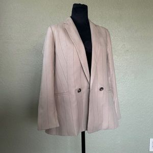 Pinstripe Double-breasted Long
Sleeve Boyfriend XS